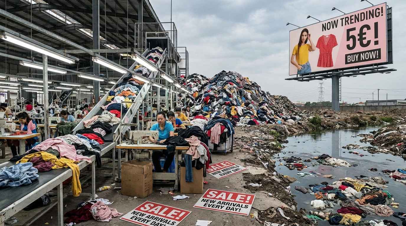 Centre de production de vêtements en fast fashion