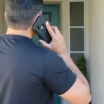 Personne suivant son colis sur un smartphone